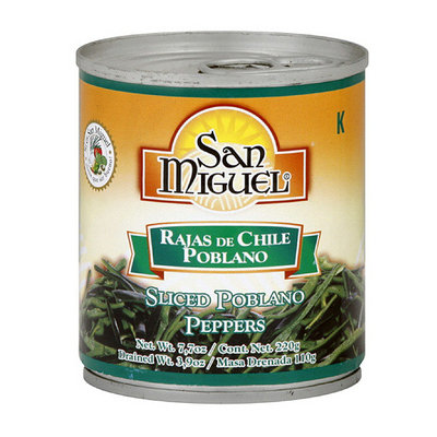 San Miguel Sliced Poblano Peppers