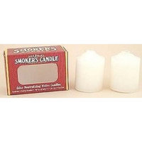 Crystal Candles Arizona Naturals Crystal Candles (Arizona Naturals) - Smoker's 2-Pack (White) - Smoker's 3 In