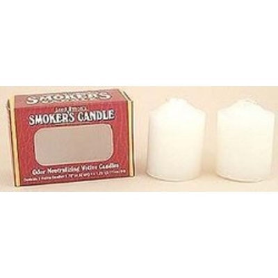 Crystal Candles Arizona Naturals Crystal Candles (Arizona Naturals) - Smoker's 2-Pack (White) - Smoker's 3 In