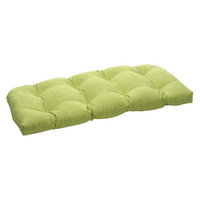 Pillow Perfect Outdoor Wicker Bench/Loveseat/Swing Cushion - Green