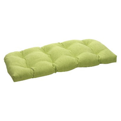 Pillow Perfect Outdoor Wicker Bench/Loveseat/Swing Cushion - Green