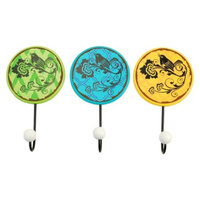 Drew DeRose Set of 3 Bird Wall Hooks
