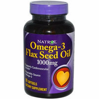 Natrol Omega-3 Flax Seed Oil 1000 mg 90 Softgels