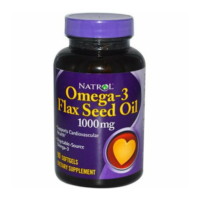 Natrol Omega-3 Flax Seed Oil 1000 mg 90 Softgels