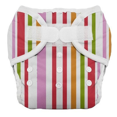 Thirsties Duo Diaper, Warm Stripes, Size Two (18-40 lbs)