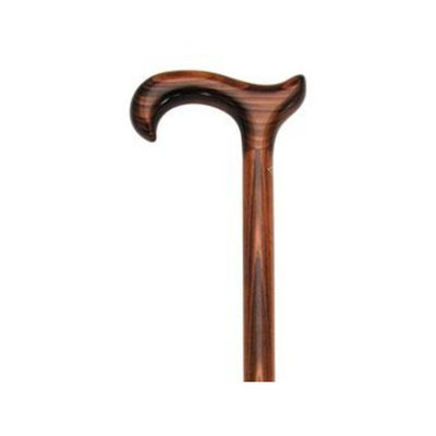 Harvy Men Extra Wide Ergonomic Derby Cane Scorched Cherry -Affordable Gift! Item #DHAR-9764800