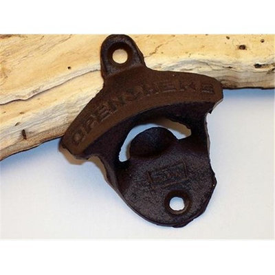 IWGAC 0170S-07402 Cast Iron Wall Mount Bottle Opener Set of 4
