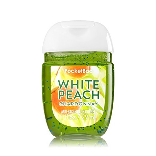 Bath & Body Works® PocketBac WHITE PEACH CHARDONNAY Anti-Bacterial Hand Gel