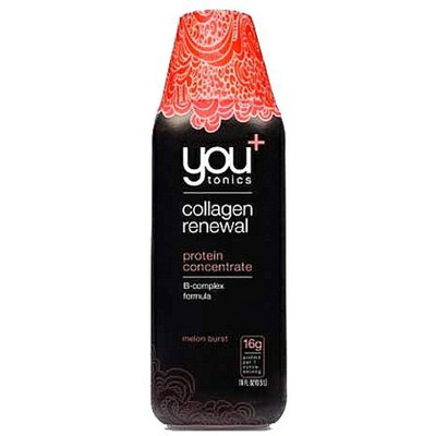 you tonics you+tonics Collagen Renewal Protein Nutritional Drink, Melon Burst, 16 Fluid Ounce