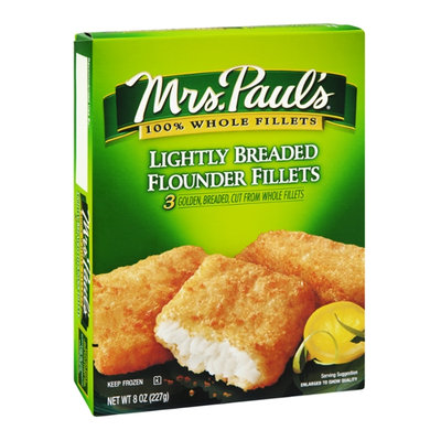 Mrs. Paul's Flounder Fillets Lightly Breaded - 3 CT