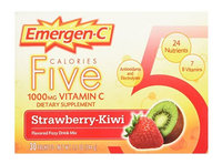 Emergen-C Five Calories 1,000 mg Vitamin C Strawberry-Kiwi