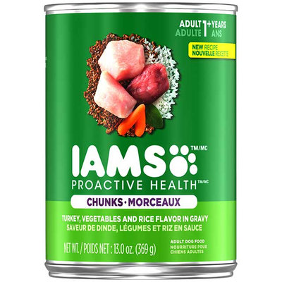 Iams™ Proactive Health™ with Turkey, Vegetables and Rice Flavor in Sauce Chunks in Gravy Dog Food