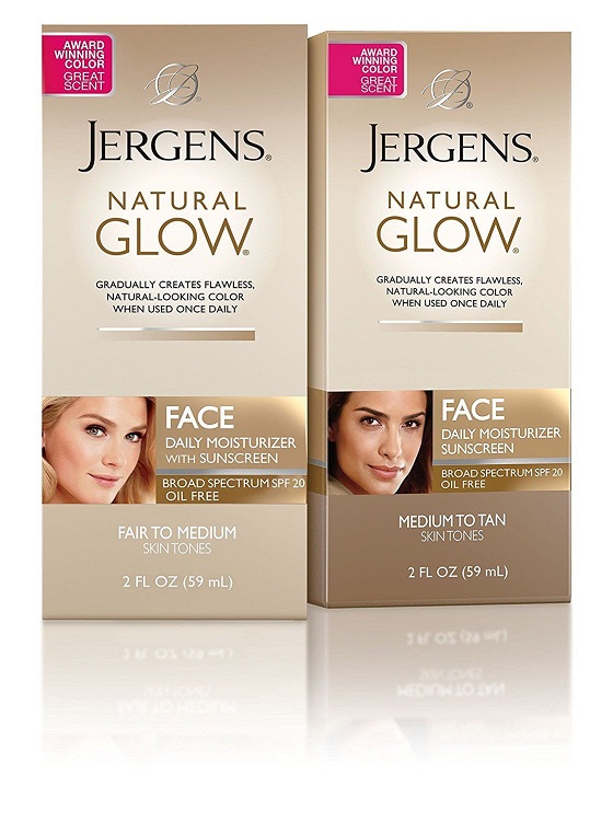 JERGENS® Natural Glow® FACE Daily Moisturizer with Sunscreen Broad Spectrum SPF 20