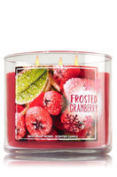 Bath & Body Works Frosted Cranberry 3 Wick Scented Candle