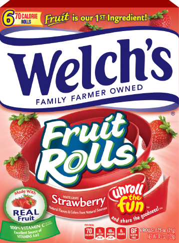 Welch's® Fruit Rolls White Grape Strawberry