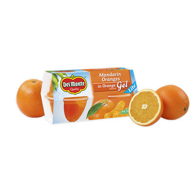 Del Monte® Mandarin Oranges in Orange Flavored Gel - Lite, Fruit Cup® Snacks