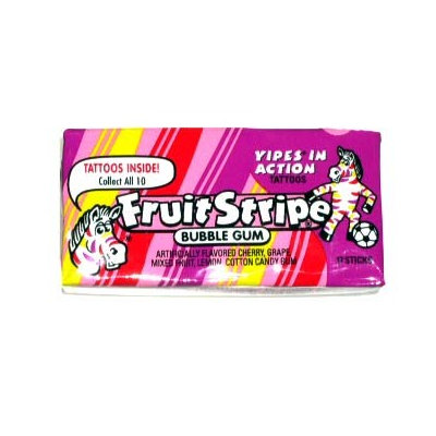 Fruit Stripe Bubble Gum