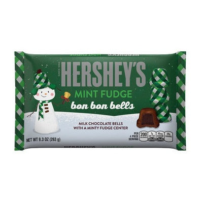 Hershey's Holiday Mint Fudge Bon Bon Bells