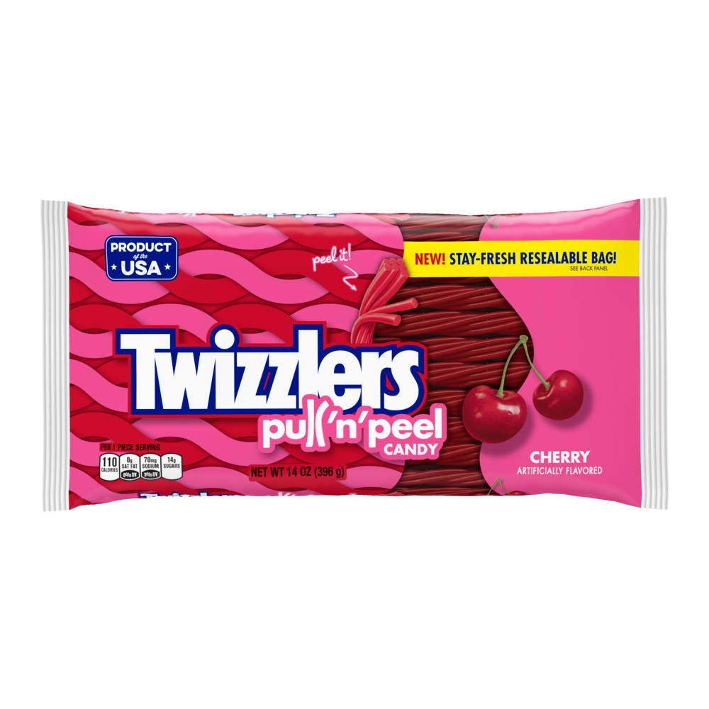Twizzlers Pull 'n' Peel Candy Cherry Gummy Candy
