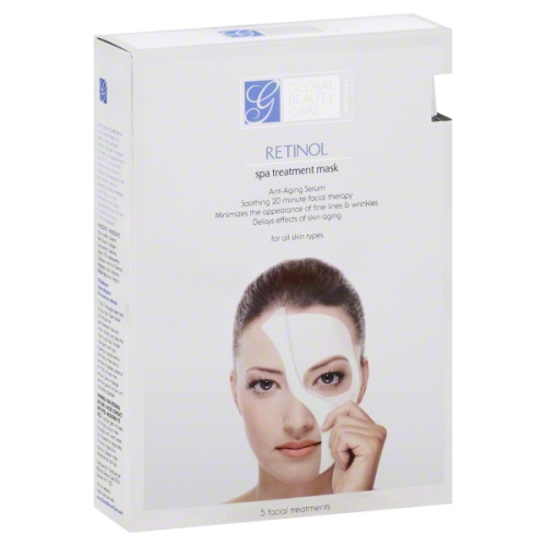 Global Beauty Mask Fabric Retinol Spa 5 Count