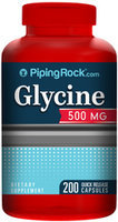 Piping Rock Glycine 500mg 200 Capsules