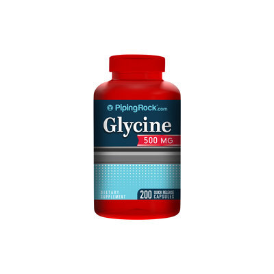 Piping Rock Glycine 500mg 200 Capsules