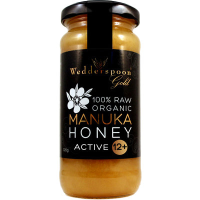 Wedderspoon 100% Raw Organic Manuka Honey Active 12+ - 11.5 oz