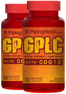 Piping Rocl GPLC GlycoCarn Propionyl-L-Carnitine HCl with CoQ10 2 Bottles x 60 Capsules