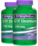 Piping Rock GTF Chromium 200 mcg 2 Bottles x 200 Capsules