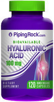 Piping Rock Hyaluronic Acid 100mg 120 Capsules