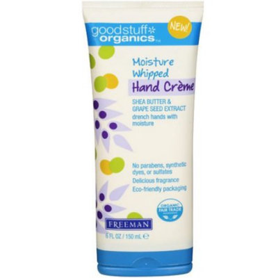 Freeman Beauty Freeman Good Stuff Organics Moisture Whipped Hand Creme, Shea Butter & Grape Seed Extract