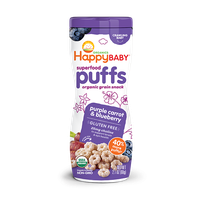 Happy Baby® Organics Purple Carrot & Blueberry Superfood Puffs