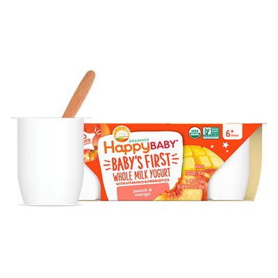 Happy Baby® Peach & Mango Whole Milk Yogurt