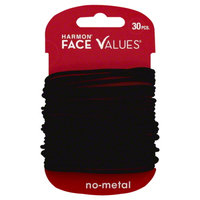 Harmon Face Values 30-Pack Thin Elastic in Black