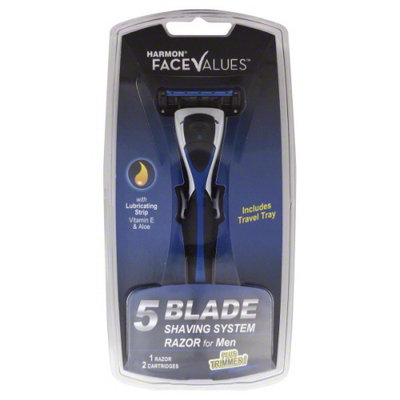Harmon Face Values 5 Blade Men's Shave System 4 count