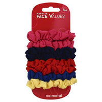 Harmon Face Values 8-Pack Mini Elastic Scrunch in Bright
