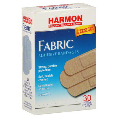 Harmon Face Values: Harmon Face Values Bandages Flexible Fabric Strip Assorted 30 Count