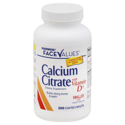 Harmon Face Values: Harmon Face Values Calcium Citrate Petite 200 Count