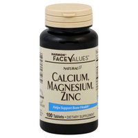 Harmon Face Values: Harmon Face Values Calcium Magnesium Zinc 100 Tablets
