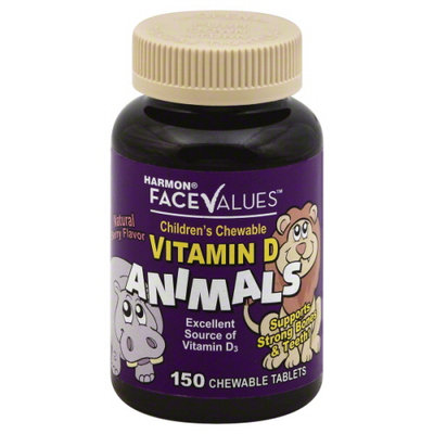 Harmon Face Values: Harmon Face Values Children Chewable D Berry 400iu 150 Count