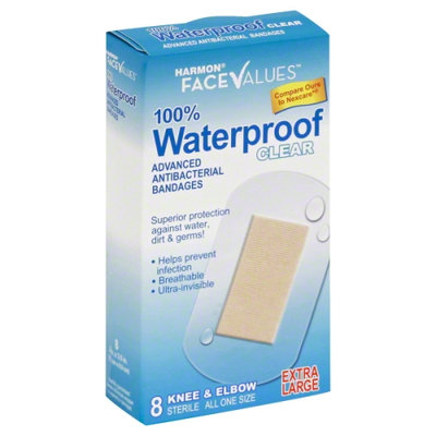 Harmon Face Values Clear Waterproof XL 8Ct