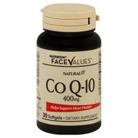Harmon Face Values: Harmon Face Values Co Q-10 400 Mg 30 Softgels