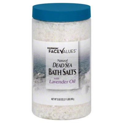 Harmon Face Values Dead Sea Bath Salts Lavender 33.8 oz