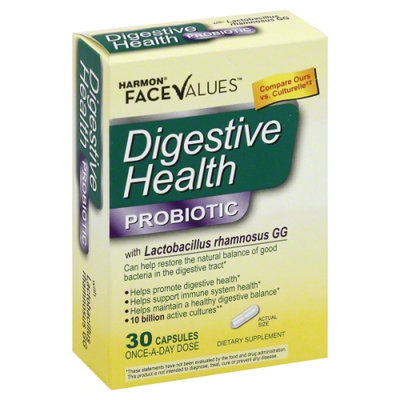 Harmon Face Values Digestive Health Probiotic 30Ct