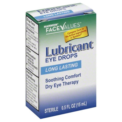 Harmon Face Values Lubricant Eye Drops .5 Fl oz