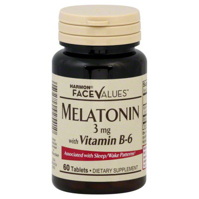 Harmon Face Values: Harmon Face Values Melatoninn 3 Mg With B-6 60 Count