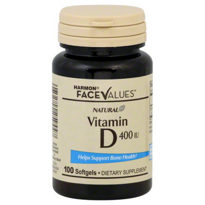 Harmon Face Values: Harmon Face Values Vitamin D 400 IU 100 Softgels