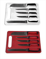 Home Basics KS10872 5 Piece Knife Set With Cutting Board