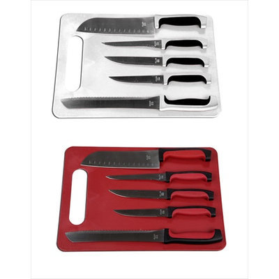 Home Basics KS10872 5 Piece Knife Set With Cutting Board
