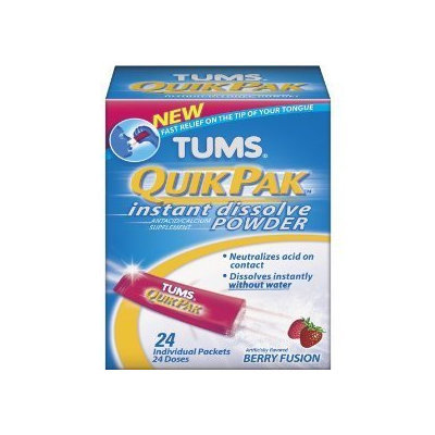 Tums Quikpak Instant Dissolve Powder Berry Fusion